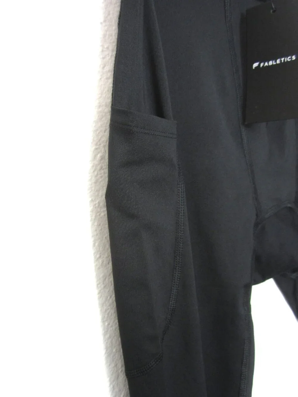Fabletics Mens Size M NEW The Base Layer Full Length Tight Black Gym Workout Run